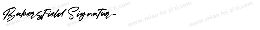 Bakersfield Signatur字体转换